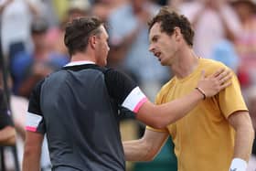 Andy Murray took down Dominic Stricker to reach the last four in Nottingham.