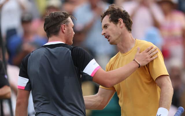 Andy Murray took down Dominic Stricker to reach the last four in Nottingham.