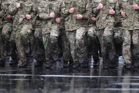 Members of 4th Battalion The Rifles marching, as the Ministry of Defence will aim to improve its understanding of how its work impacts areas of devolution following a Scottish Affairs Committee intervention. Picture: Andrew Matthews/PA Wire
