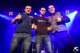 Electrician Innes Scott, fisherman Calum 'Boydie' Macleod and deliver driver Uilleam 'Uilly' Macleod have had a remarkable rise as Peat & Diesel. Picture Alan Cruickshank.