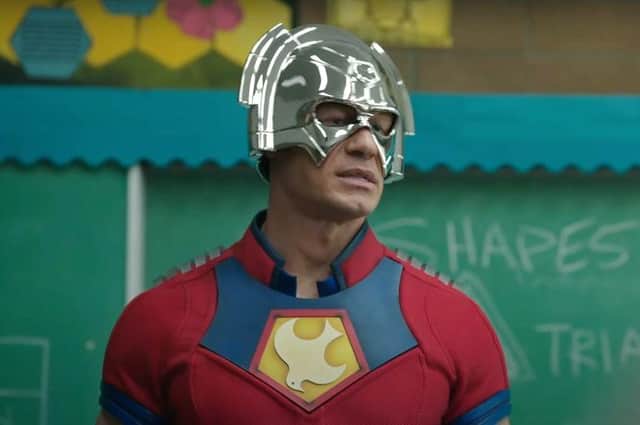 John Cena plays the titular hero in DC's Peacemaker - coming to UK screens soon.