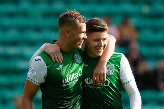 Ryan Porteous says his Hibs team-mate Kevin Nisbet is showing why improved contract talks are ongoing.