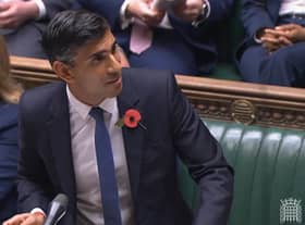Rishi Sunak speaks during Prime Minister's Questions in the House of Commons. Picture: PA