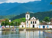 Old buildings in the town of Paraty, gateway to the Atlantic Forest, eastern Brazil. Pic: PA Photo/Alamy.