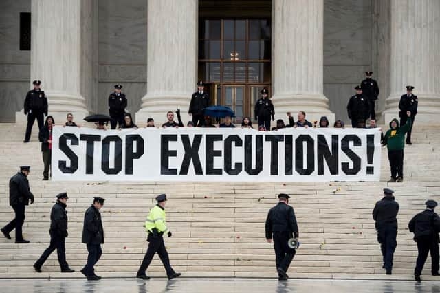People in the US have long been protesting about the death penalty (Getty Images)