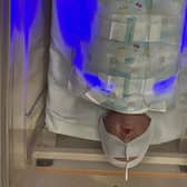 A demonstration of the equipment used to treat jaundice in newborns. Picture: NHS Greater Glasgow and Clyde