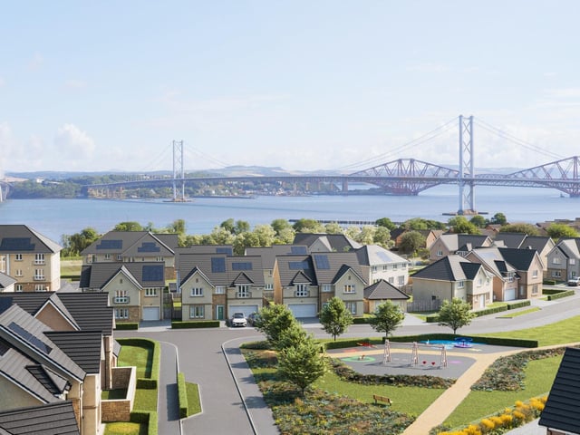 Where is it? In a new suburb a mile from The Ferry, with the iconic Forth bridges as a dramatic backdrop. Edinburgh city centre is ten miles off, and the location lends itself to scenic coastal walks.