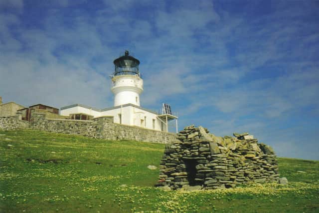 The lighthouse at Eilean Mor on the Flannan Isles.