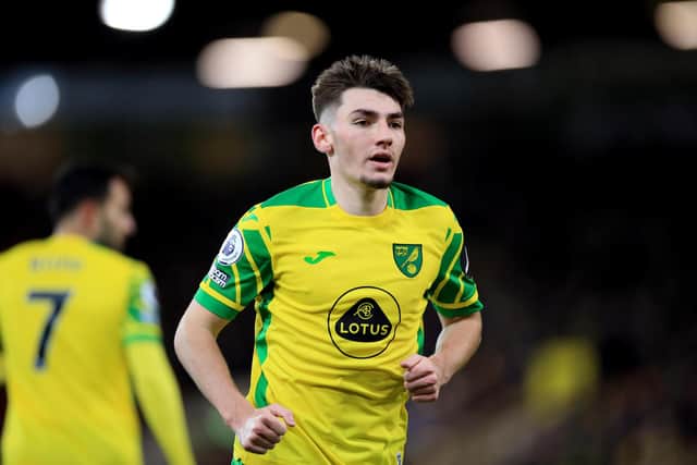 Billy Gilmour is on loan at Norwich from Chelsea.