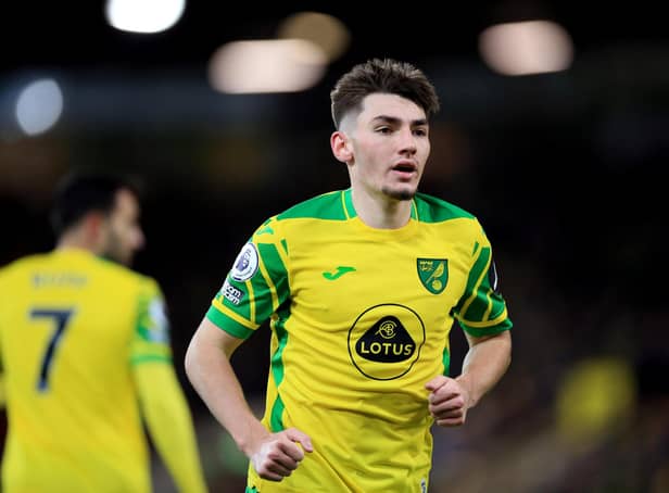 Billy Gilmour is on loan at Norwich from Chelsea.