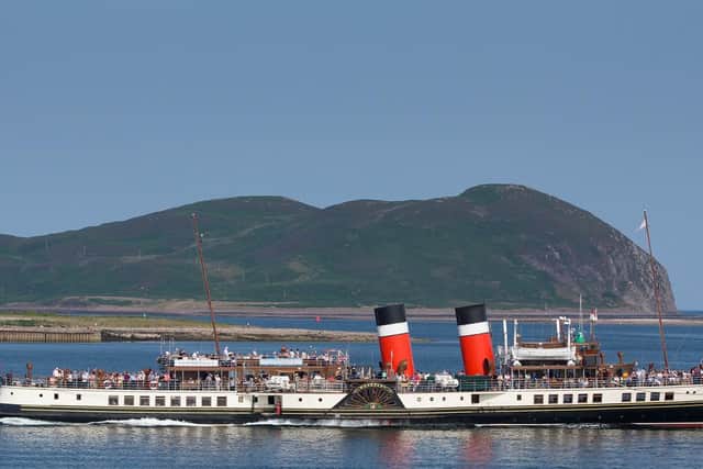 Waverley leaving Campbeltown on a past cruise. Picture: Roy Tait.