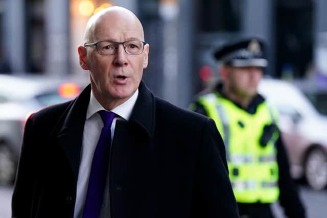 Former deputy first minister John Swinney arrives at the UK Covid-19 Inquiry hearing at the Edinburgh International Conference Centre. Picture: Jane Barlow/PA Wire
