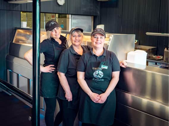 Staff from Low’s Traditional Fish & Chips in Westhill.