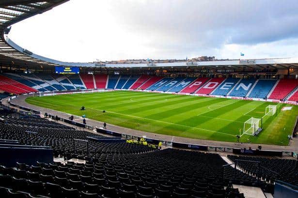 Empty: Hampden Park will only have 600 fans for the showpiece final