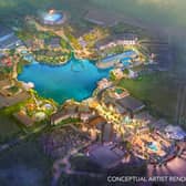 Conceptual rendering of the new park. Picture: Universal Destinations & Experiences