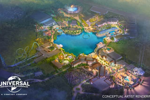 Conceptual rendering of the new park. Picture: Universal Destinations & Experiences