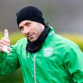 Hibs goalkeeper Ofir Marciano is back in training and is one of several players forcing manager Jack Ross to make some tough selection choices. Photo by Mark Scates/SNS Group