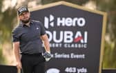 Tyrrell Hatton tees off on the 16th hole on day two of the Hero Dubai Desert Classic at Emirates Golf Club. Picture: Ross Kinnaird/Getty Images.