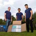 From left: SolarisKit's Kris Aitchison, Faisal Ghani, and Floran Calvet. Picture: contributed.