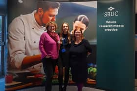 Ceri Ritchie, Principal Consultant at SAC Consulting, Sarah Wilkie and Catriona Liddle, of  QMU