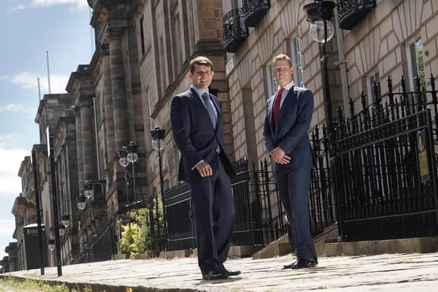 Graeme Hartop and Colin Tate of Edinburgh-based private bank Hampden & Co. Picture: Stewart Attwood