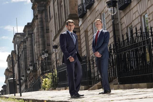 Graeme Hartop and Colin Tate of Edinburgh-based private bank Hampden & Co. Picture: Stewart Attwood