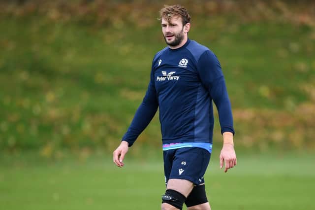 Richie Gray was cited for an incident in the Scotland v New Zealand game. (Photo by Ross MacDonald / SNS Group)