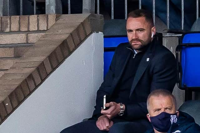 The suspended Dundee manager James McPake was in the stand to watch his side lose 3-1 to St Johnstone at McDiarmid Park (Photo by Roddy Scott / SNS Group)