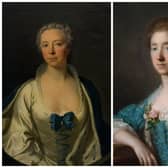 Two of the Allan Ramsay portraits now on show at new exhibition Ramsay and Edinburgh Fashion at Georgian House in Edinburgh. PIC: NTS.