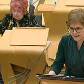 Nicola Sturgeon defends her Government's record at FMQs. Picture: BBC