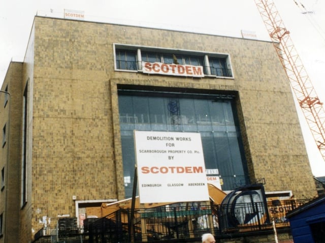 It was goodbye to legendary Tollcross department store Goldbergs, which was demolished in 1996.