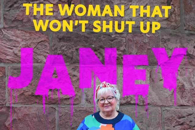 Janey Godley's new book 'Janey: The Woman That Won't Shut Up' is published on 9 May.