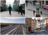 Scotland's streets were eerily quiet in the wake of the Prime Minister's coronavirus lockdown.