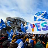 Supporters of Scottish independence. Picture: Andy Buchanan/AFP via Getty Images
