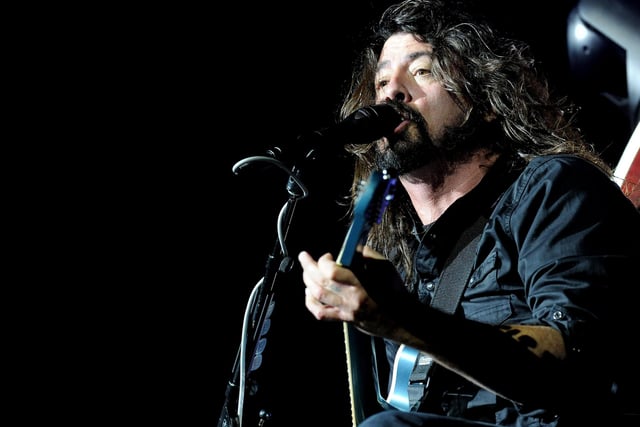 Foo Fighters' Dave Grohl during the band's sold out concert at BT Murrayfield Stadium in September 2015.