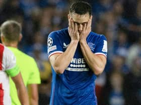 The injury nightmares suffered by Rangers Tom Lawrence since his move to Scotland last summer show no signs of abatting after Michael Beale revealed the midfielder has required a second knee operation. (Photo by Craig Williamson / SNS Group)