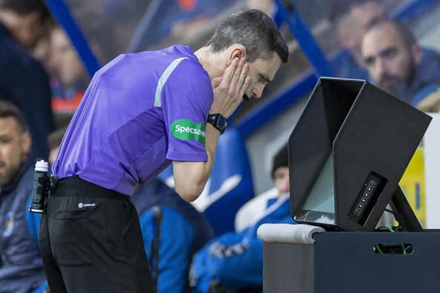 The use of VAR in the Scottish Premiership has come under scrutiny since its introduction in November. (Photo by Roddy Scott / SNS Group)