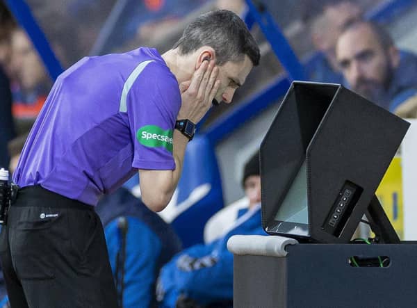 The use of VAR in the Scottish Premiership has come under scrutiny since its introduction in November. (Photo by Roddy Scott / SNS Group)