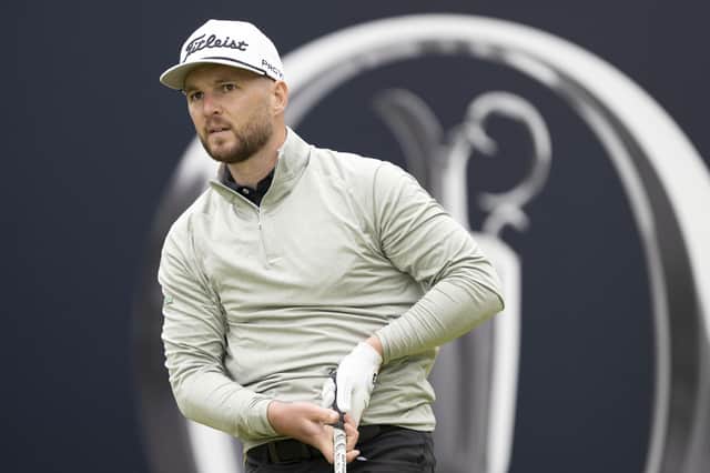 Michael Stewart tees off at the first in the third round of the 151st Open at Royal Liverpool. Picture: Tom Russo/The Scotsman.