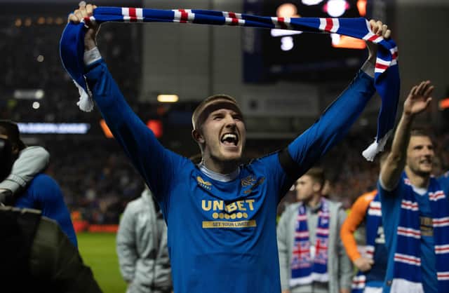 Rangers' John Lundstram at full time during a UEFA Europa League Semi-Final. (Photo by Craig Williamson / SNS Group)