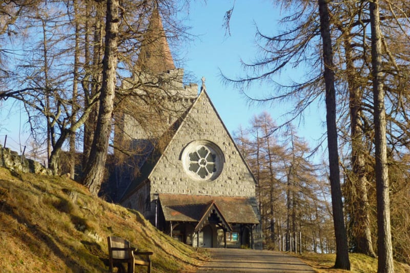 This small church can be found in Crathie village and is well-known for being a place of worship for British royals when visiting their residences nearby Balmoral Castle (the Scottish estate where Queen Elizabeth II passed away.)