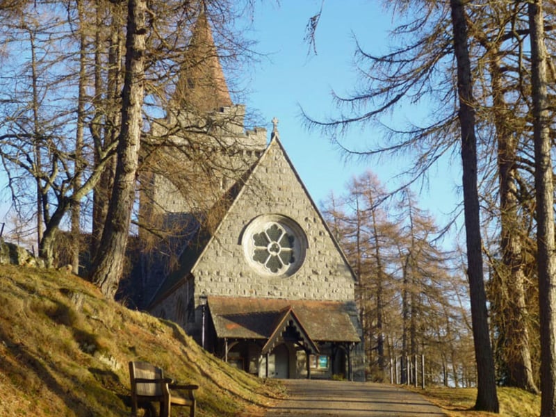 This small church can be found in Crathie village and is well-known for being a place of worship for British royals when visiting their residences nearby Balmoral Castle (the Scottish estate where Queen Elizabeth II passed away.)