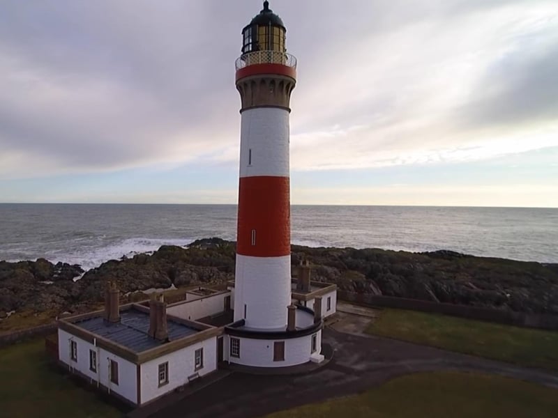 The lighthouse was established after 1819 when the Commissioners from the Magistrates, Town Councils and Harbour trustees of Peterhead received petitions to do so.