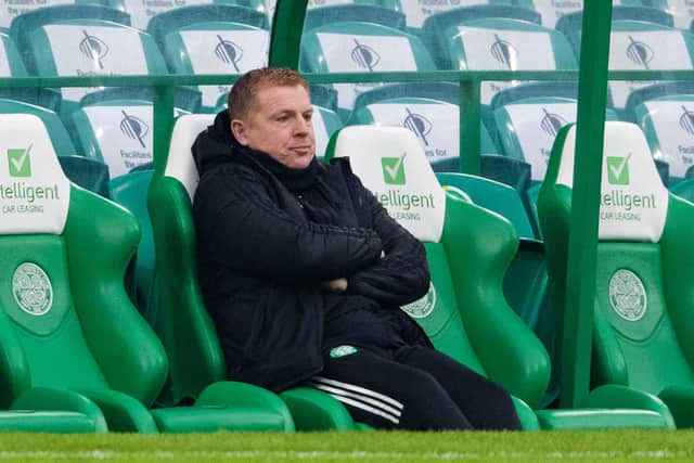 Celtic manager Neil Lennon during a Betfred Cup match between Celtic and Ross County at Celtic Park on November 29, 2020, in Glasgow, Scotland. (Photo by Craig Foy / SNS Group)
