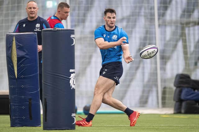 Edinburgh centre Matt Currie is one of ten uncapped players in Scotland's summer tour squad. (Photo by Ross MacDonald / SNS Group)