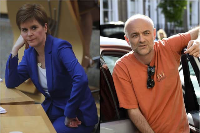 Scottish First Minister Nicola Sturgeon has yet to comment on the Cummings case. Pictures: PA