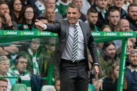 Celtic manager Brendan Rodgers oversaw a 4-2 win in his first competitive game back at the club.