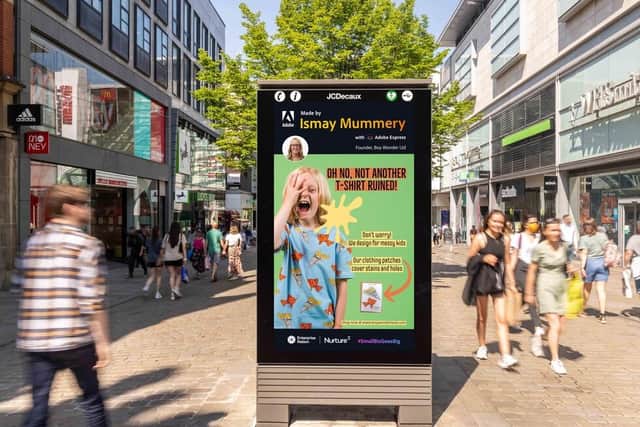 Small businesses designed and submitted their own winning adverts as part of the Small Business Goes Big initiative