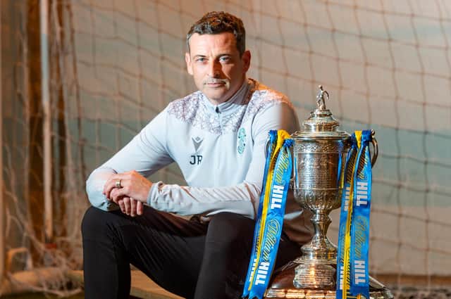 Jack Ross enjoys the Scottish Cup but admits there could be knock-on benefits for Hibs if this season's competition cannot be completed. Photo by Mark Scates / SNS Group