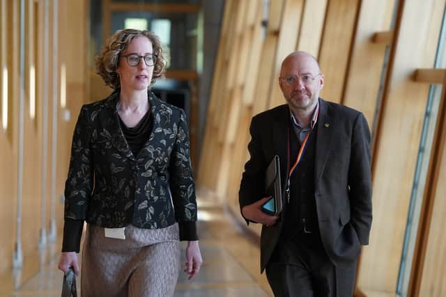 Scottish Greens co-leaders Lorna Slater and Patrick Harvie (Photo: Andrew Milligan/PA Wire)